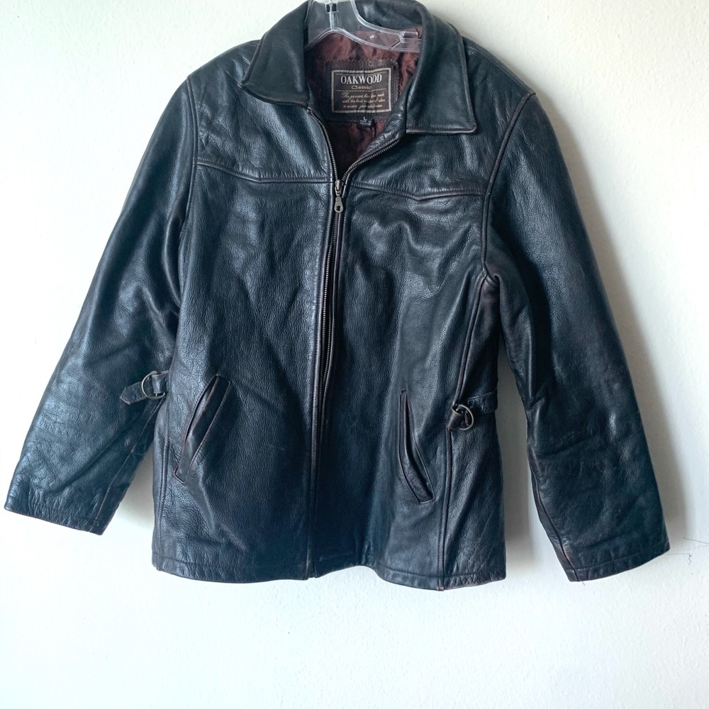 Like 🆕 Oakwood Classic Leather Moto Fitted Jacket